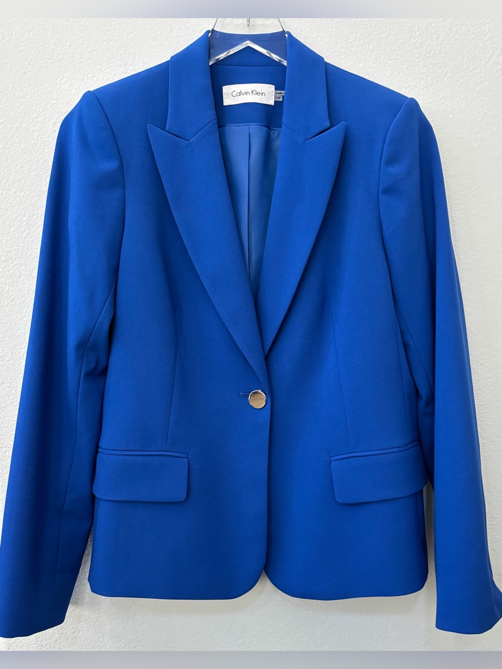 EUC Calvin Klein royal blue blazer - size 10p